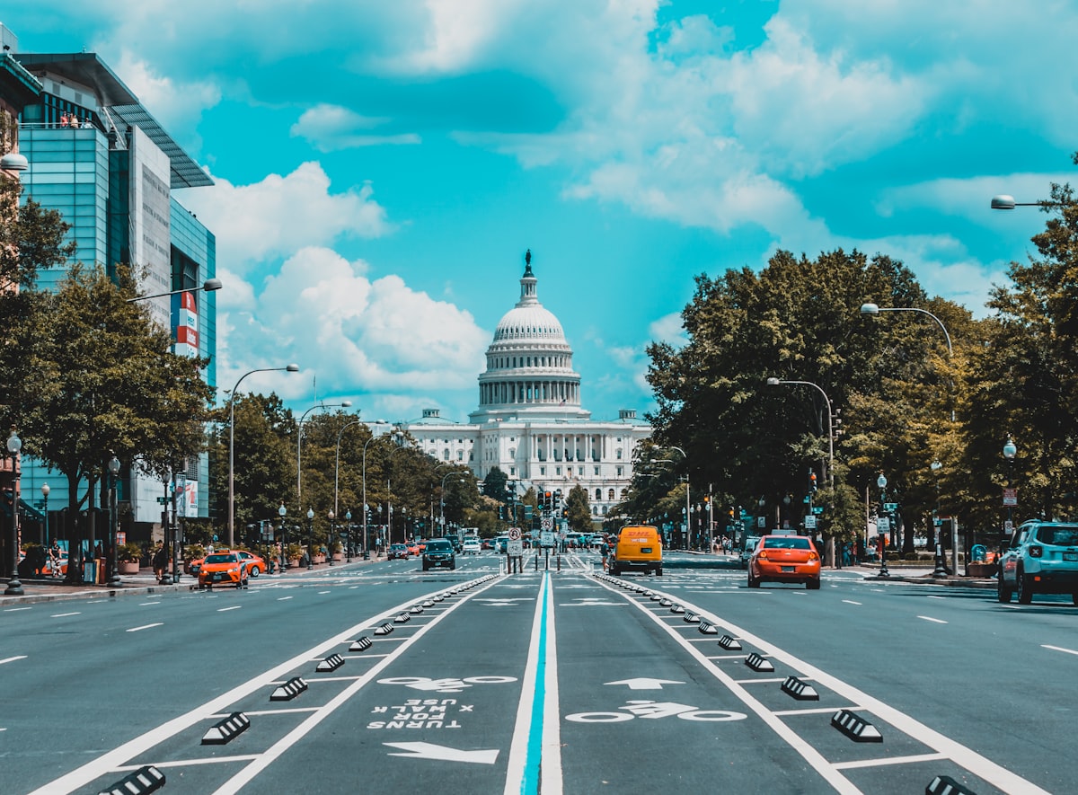 U.S. Capitol building with data center construction in the foreground