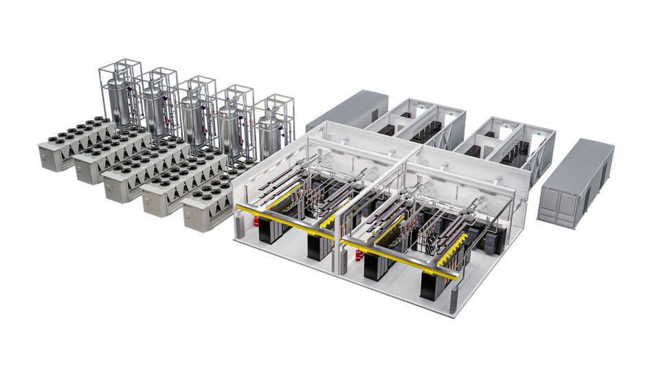 Vertiv data center cooling infrastructure equipment